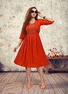 Rohini Ethnic Wear Designer Rayon Anarkali Kurti Collection